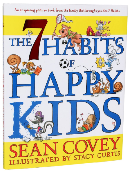 The 7 Habits of Happy Kids book. 